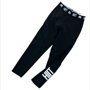 HIIT high rise size large black athletic leggings